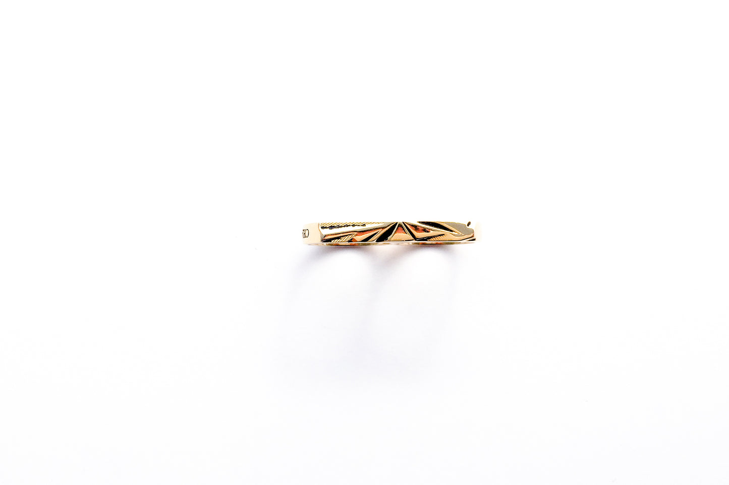 Facettes Double Finger Ring